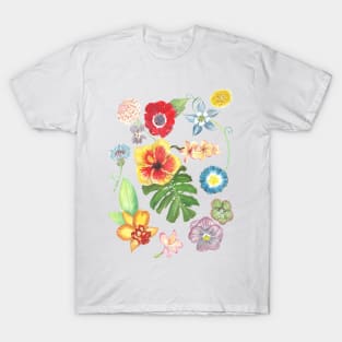 Mosaic of flowers T-Shirt